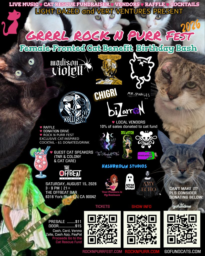 Grrrl Rock N Purr Fest Flyer